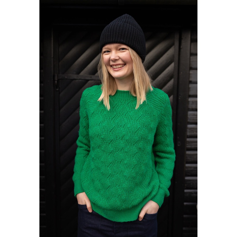 Danefae‎ KOBENHAVN Danebirdie Wool Sweater Grass Green XS